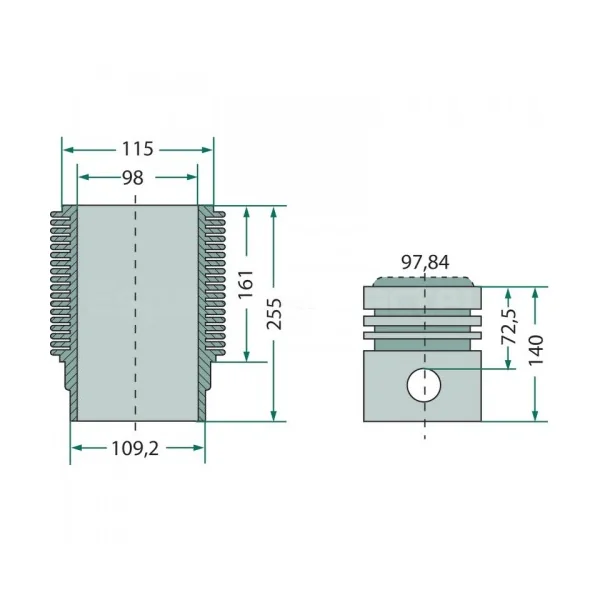 Kit cylindrée complet - Fendt moteur AKD 12, AKD 112