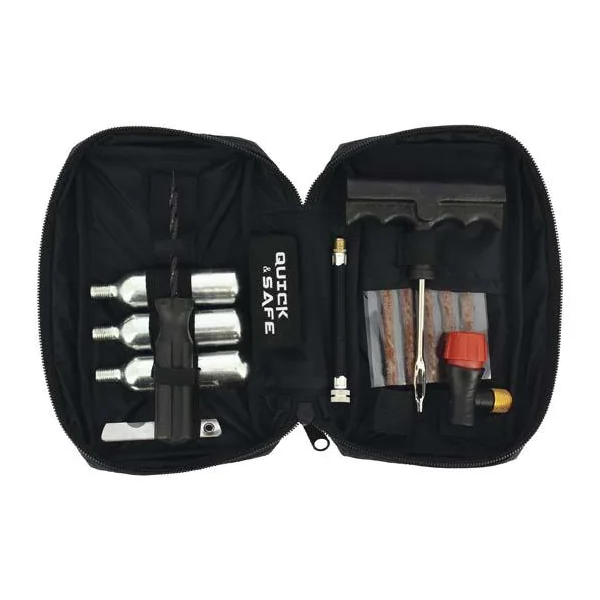 Kit de reparation pneu complet 14pcs avec co2 - QUICK&SA