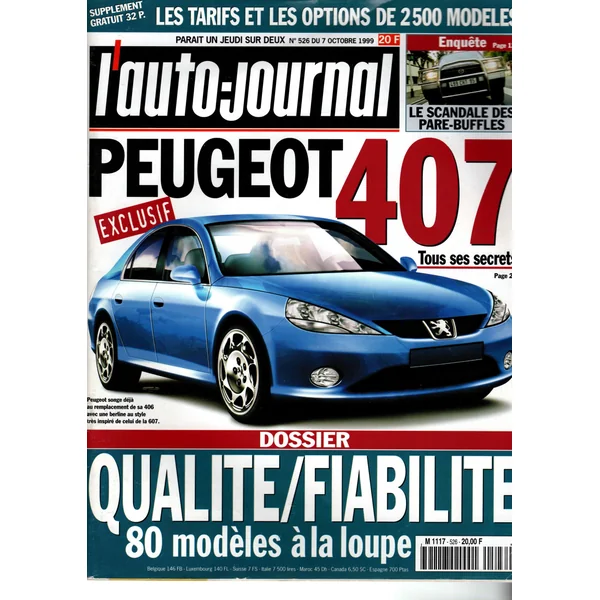 L'auto-journal N°526 - 7 octobre 1999