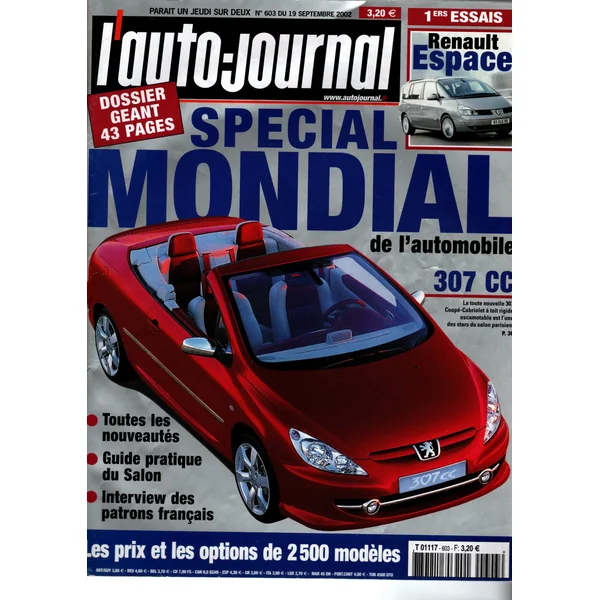 L'auto-journal N°603 - 19 septembre 2002