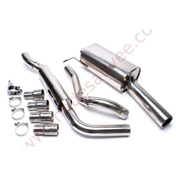 LIGNE D’ÉCHAPPEMENT SPORT INOX SORTIE SIMPLE RONDE 1×70 MM EVOG1AE70 POUR VW GOLF 1 CABRIOLET TYPE 155 / SCIROCCO 2 TYPE 53B (1984–1993)