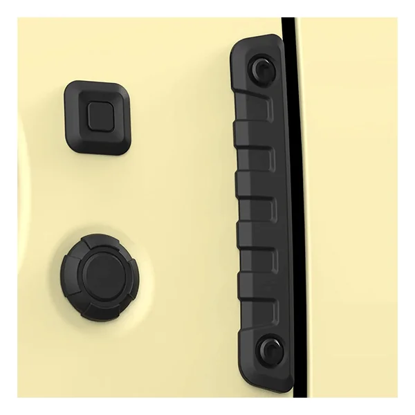 Lot de 2 protections portières noires