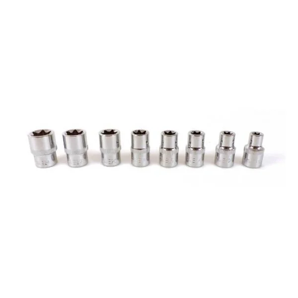 Lot de douilles étoiles femelles E10 À E24 1/2 - PRECISION