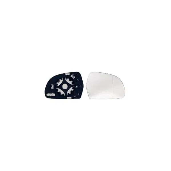 Miroir Glace de rétroviseur extérieur droit pour AUDI A4 phase 1, 2007-2011, avec support de fixation, dégivrant, neuf