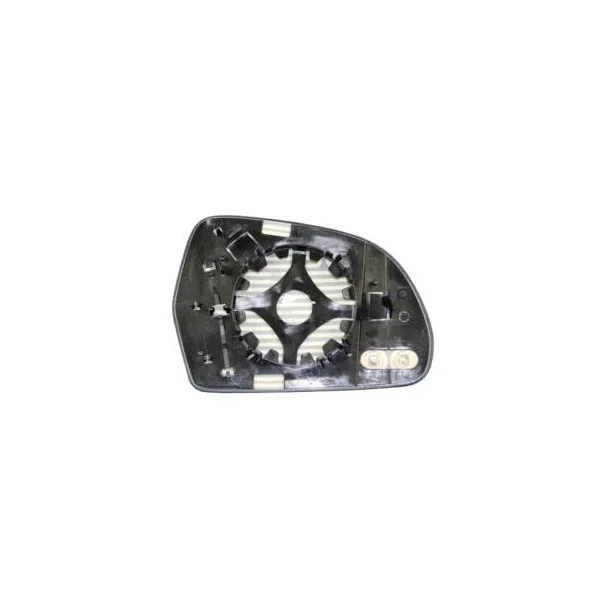 Miroir Glace de rétroviseur extérieur gauche pour AUDI A5 I phase 1, 2009-2011, H 115 mm., avec support de fixation, dégivrant, neuf