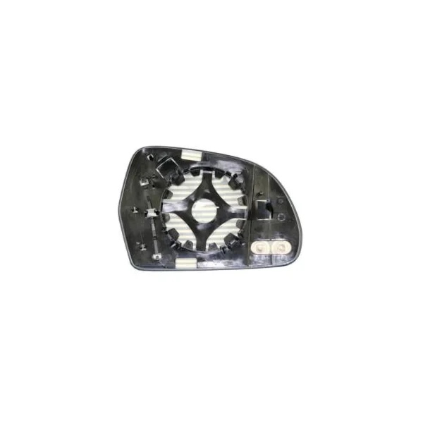 Miroir Glace de rétroviseur extérieur gauche pour AUDI A5 I phase 2, 2011-2017, H 115 mm., avec support de fixation, dégivrant, neuf