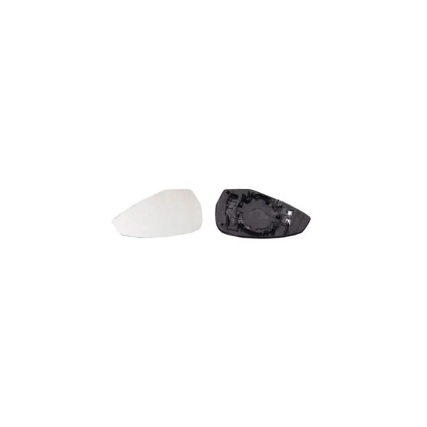 Miroir Glace de rétroviseur extérieur gauche pour AUDI A5 II phase 1, 2017-2020, avec support de fixation, dégivrant, neuf