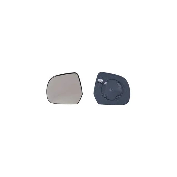 Miroir Glace rétroviseur gauche pour NISSAN MICRA III (K12) ph.3, 2009-2011, dégivrant, à clipser