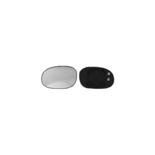 Miroir Glace rétroviseur gauche pour PEUGEOT 206 ph.2, 2003-2009, à clipser, Neuf