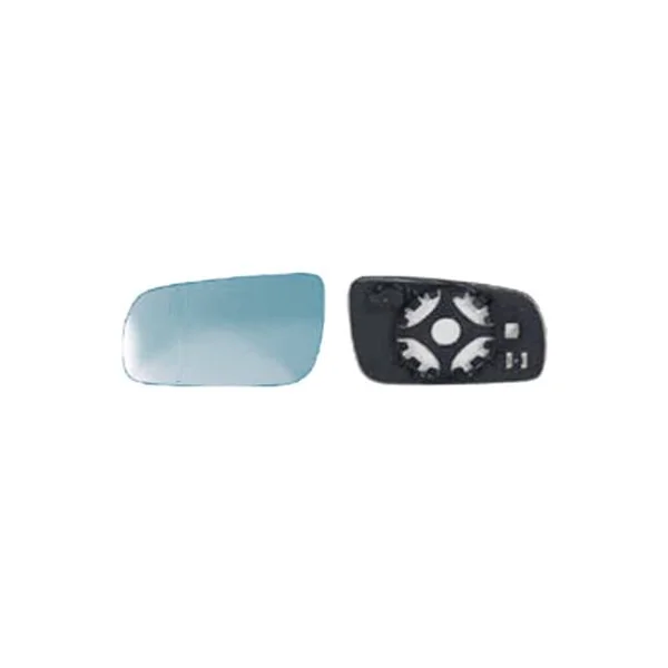 Miroir Glace rétroviseur gauche pour SKODA OCTAVIA I ph. 2 2000-2004, dégivrant, Grand, bleu