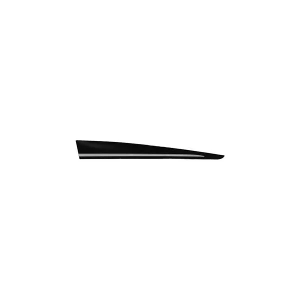 Moulure de porte avant droite pour RENAULT CLIO IV phase 2, 2016-2019, noire brut, avec profil à peindre, Neuve