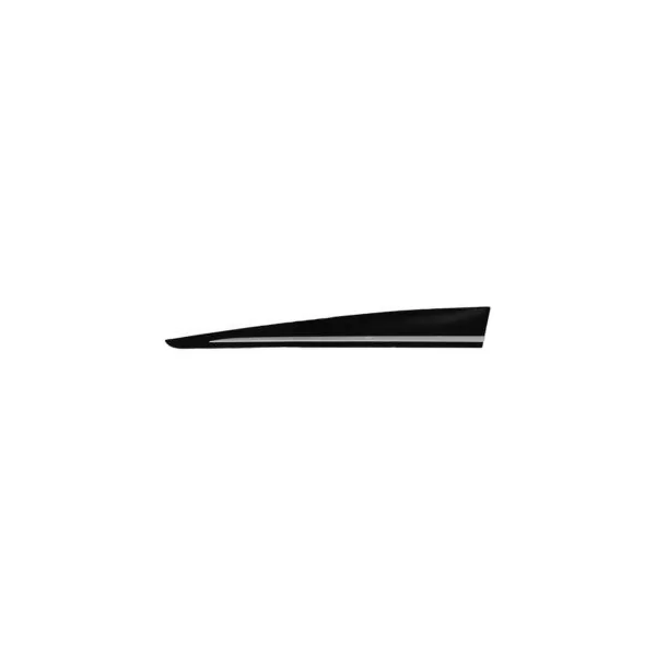 Moulure de porte avant gauche pour RENAULT CLIO IV phase 1, 2012-2016, noire brut, avec profil à peindre, Neuve