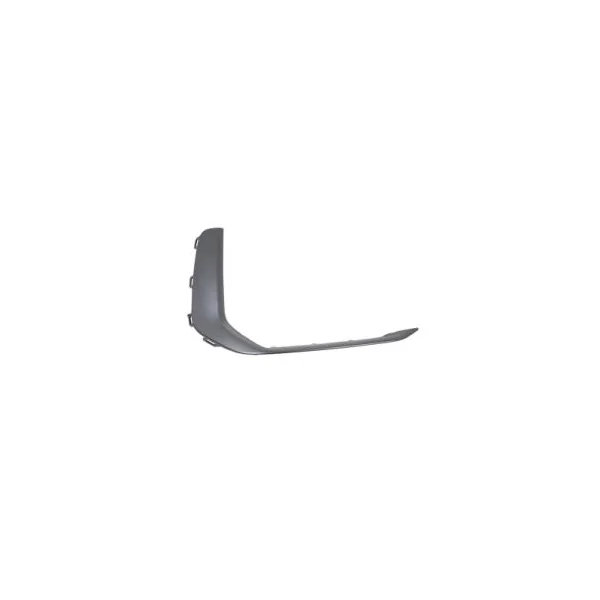 Moulure grille droite de pare chocs avant pour AUDI A6 (C8) depuis 2019, Mod. S-Line, gris foncé brillant, Neuve