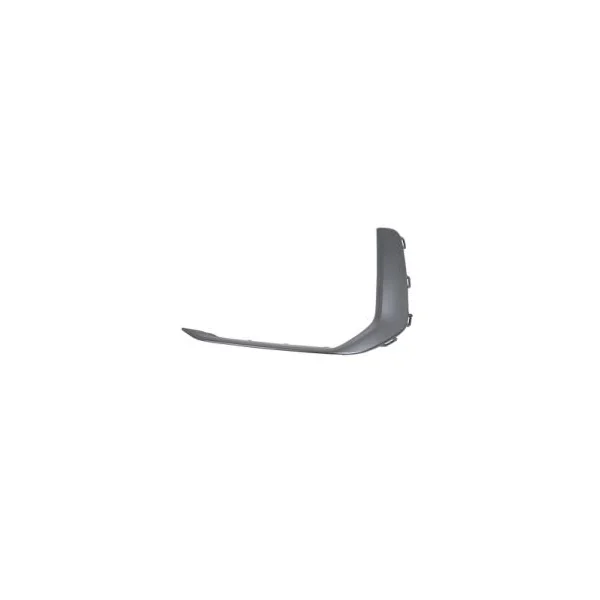 Moulure grille gauche de pare chocs avant pour AUDI A6 (C8) depuis 2019, Mod. S-Line, gris foncé brillant, Neuve