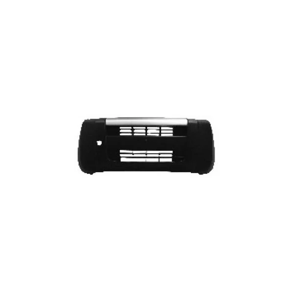 Pare chocs avant pour FIAT FIORINO III Cargo, 2008-2016, (partie supérieure argentée), noir, Neuf