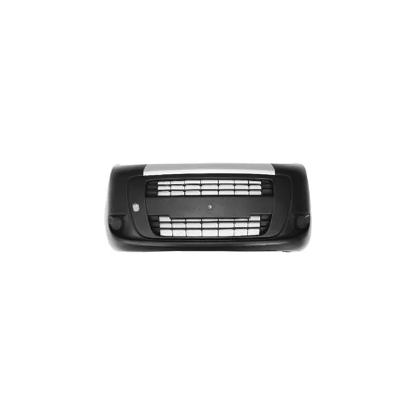 Pare chocs avant pour FIAT FIORINO III Combi, 2008-2016, partie supérieure argentée, noir, Neuf