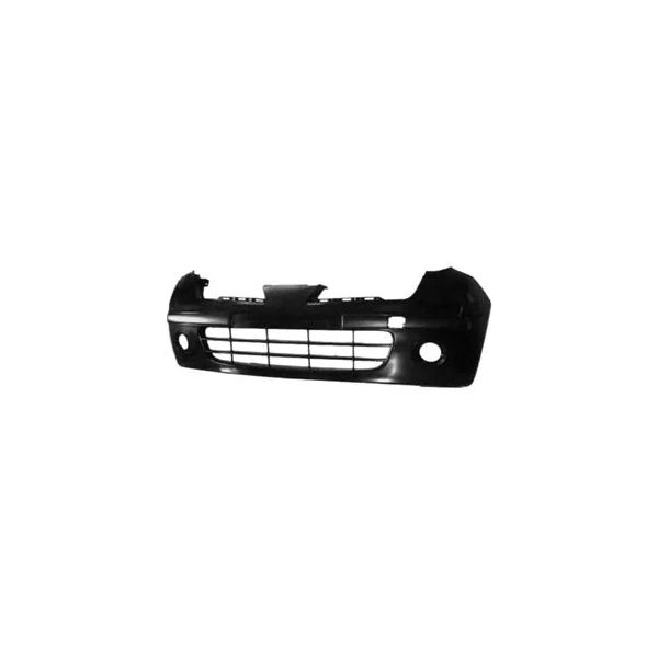 Pare chocs avant pour NISSAN MICRA III (K12) ph.2, 2005-2007, trous feux antibrouillard, noir, Neuf