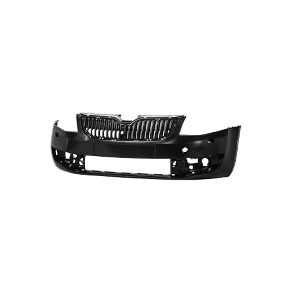 Pare chocs avant pour SKODA OCTAVIA III phase 1 2013-2016, trous lave phares, Noir, Neuf