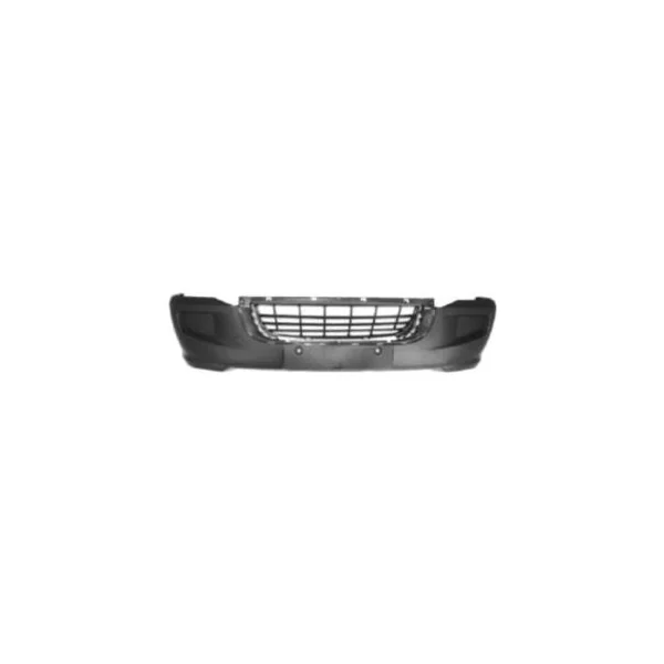 Pare-chocs avant pour VOLKSWAGEN CRAFTER phase 2 2011-2017, avec grille, cache crochet, gris foncé gaufré, Neuf