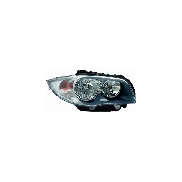Phare Optique avant droit gris foncé pour BMW SERIE 1 E87 modèle 2007, H7+H7, Neuf