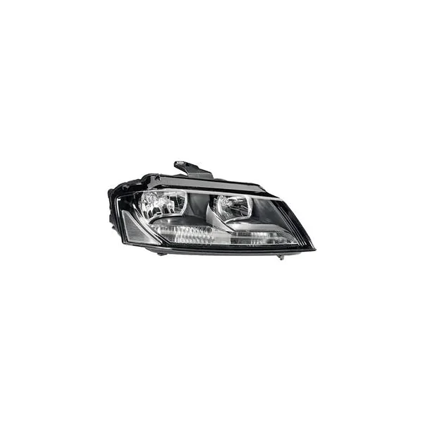 Phare Optique avant droit pour AUDI A3 II ph.2 SPORTBACK 2008-2012, H7+H7, noir, Neuf