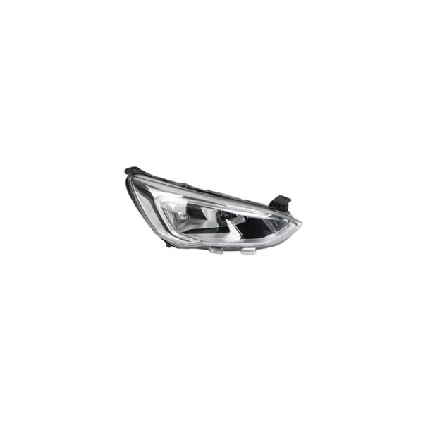 Phare optique avant droit pour FORD FOCUS IV phase 1 2018-2021, H7+H1+PY21W, feu du jour à LED, corps chromé, Neuf