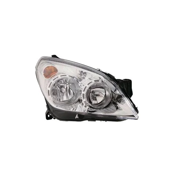 Phare Optique avant droit pour OPEL ASTRA H 2007-2009, H7+H1, Corps chromé, Neuf