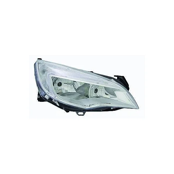 Phare Optique avant droit pour OPEL ASTRA J 2010-2012, H7+H7, électrique, Corps chromé
