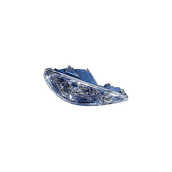 Phare Optique avant droit pour PEUGEOT 206 CC, 2000-2007, H7+H7, Neuf
