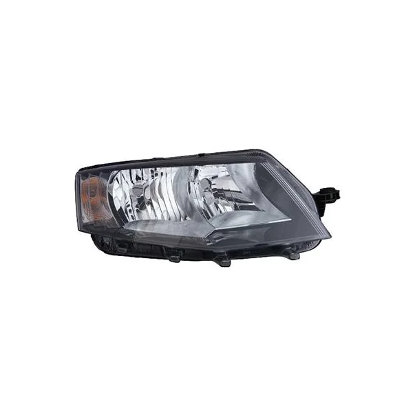 Phare Optique avant droit pour SKODA OCTAVIA III phase 1 2013-2016, H7+H15, Corps noir, Neuf