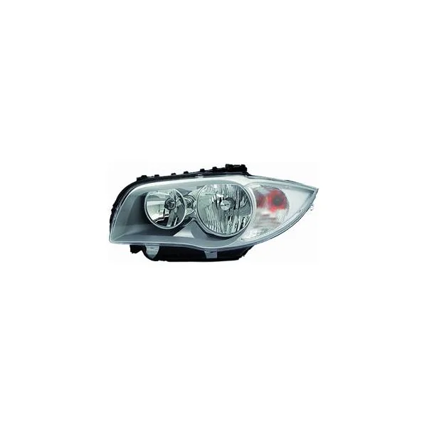 Phare Optique avant gauche gris clair pour BMW SERIE 1 E87 de 2004 à 2007, H7+H7, Neuf