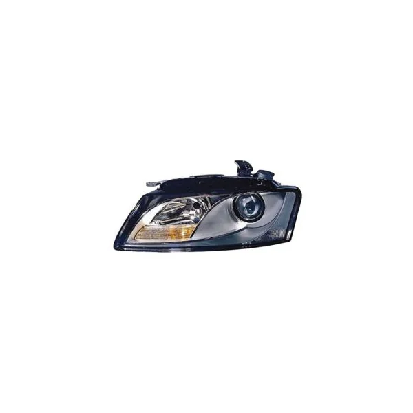 Phare optique avant gauche H7+H7 pour AUDI A5 I phase 1, 2007-2011, fond noir, neuf
