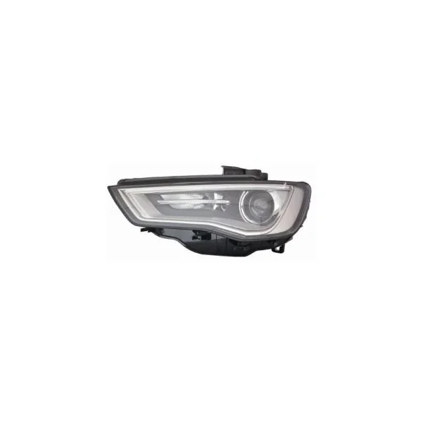 Phare Optique avant gauche pour AUDI A3 III ph.1 (3 portes) 2012-2016, avec moteur, à LED, XENON, gris, Neuf