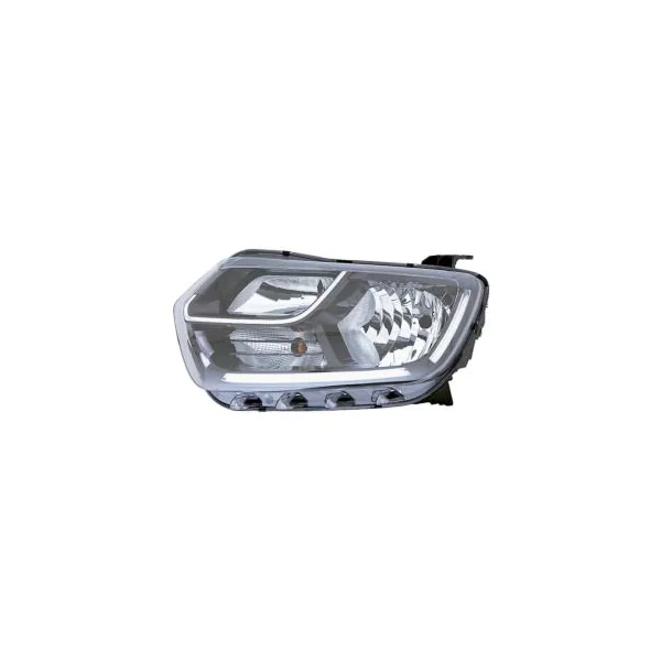 Phare Optique avant gauche pour DACIA DUSTER 2 phase 1 depuis 2018, H7+H1+PY21W, avec feu diurne à LED, Neuf