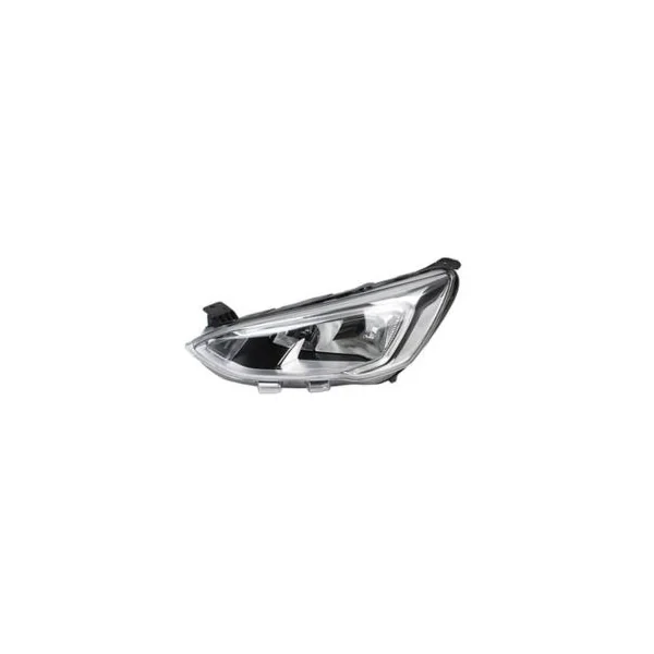 Phare optique avant gauche pour FORD FOCUS IV phase 1 2018-2021, H7+H1+PY21W, feu du jour à LED, corps chromé, Neuf