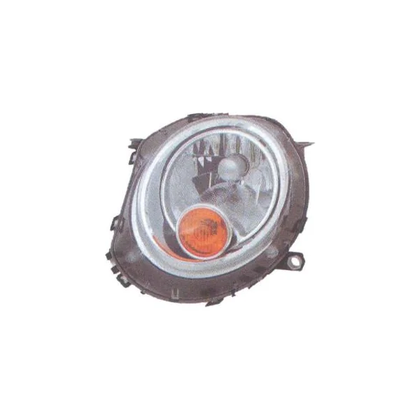 Phare optique avant gauche pour MINI R56 de 2006 à 2010, ONE/COOPER, H4, orange, Neuf