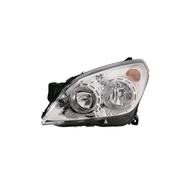 Phare Optique avant gauche pour OPEL ASTRA H 2007-2009, H7+H1, Corps chromé, Neuf