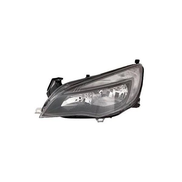 Phare Optique avant gauche pour OPEL ASTRA J 2012-2016, H7+H7, Corps Noir