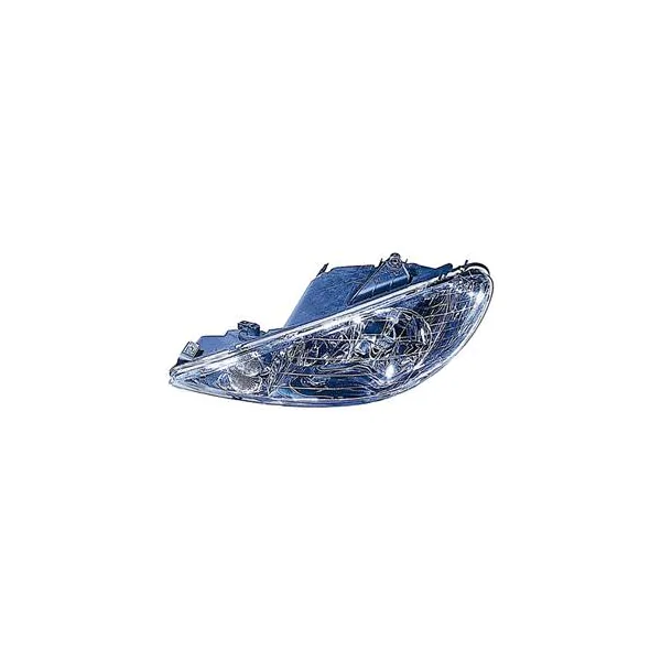 Phare Optique avant gauche pour PEUGEOT 206 CC, 2000-2007, H7+H7, Neuf