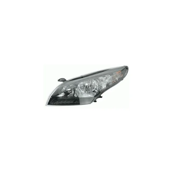 Phare Optique avant gauche pour RENAULT MEGANE III phase 1, 2008-2012, MAGNETI MARELLI, H7+H7, électrique, fond noir