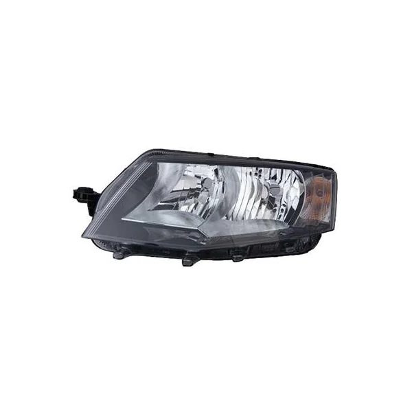 Phare Optique avant gauche pour SKODA OCTAVIA III phase 1 2013-2016, H7+H15, Corps noir, Neuf