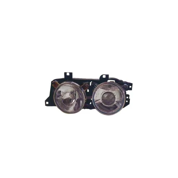 Phare optique manuel avant gauche pour BMW Serie 5 E34 1988-1995, H1+H1, Neuf