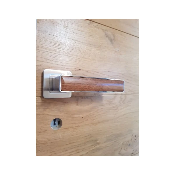 Poignée de porte aspect bois - poignée Déco