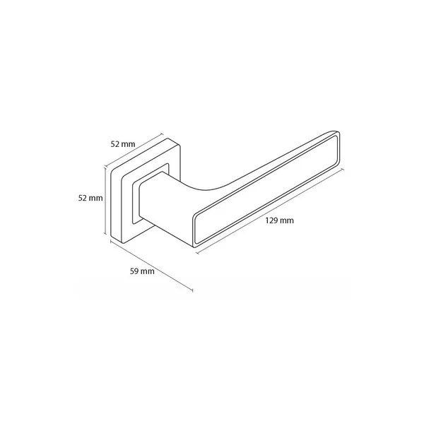 Poignée de porte aspect bois - poignée Déco