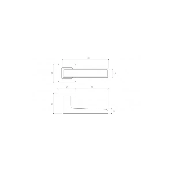 Poignée de porte aspect bois - poignée Déco