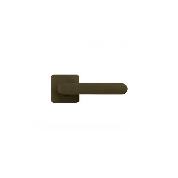 Poignée de porte carrée marron
