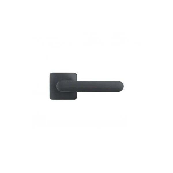 Poignée de porte carrée titane