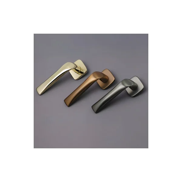 Poignée de porte chrome satiné FOLD