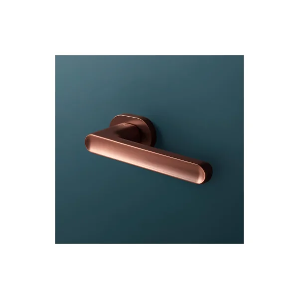 Poignée de porte couleur cuivre JACOB ovale