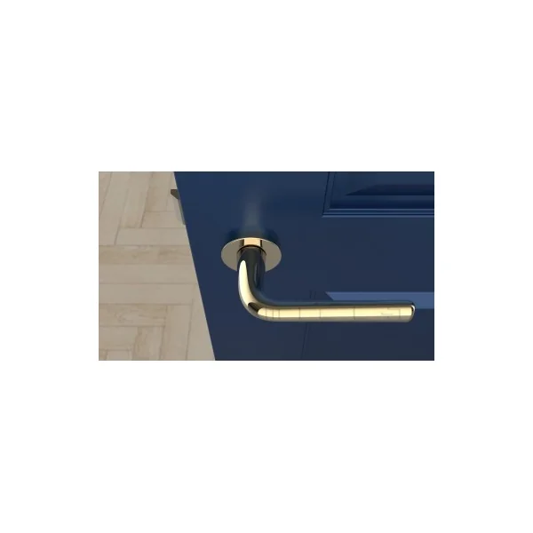 Poignée de porte en zamak solide TULIPA